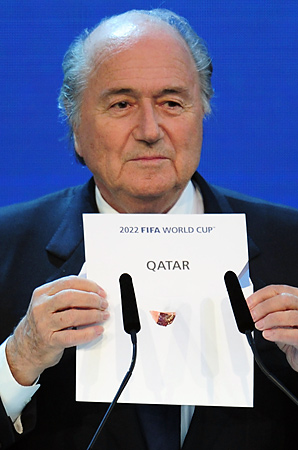 Fifa's Sepp Blatter (above) believes it would be mad to play a World Cup in the searing summer heat of Qatar.